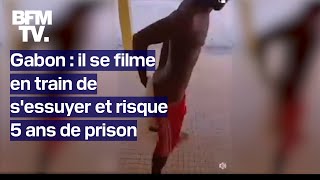 Gabon un adolescent en prison pour sêtre essuyé avec un tshirt à leffigie du président [upl. by Lenrad897]