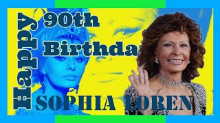 Sophia Loren 90th Birthday Tribute to a beautiful Movie Legend moongoddess1962 [upl. by Columbus823]