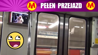 Metro Warszawa Przejazd Kabaty Młociny cała trasa  Warsaw Underground [upl. by Griz]