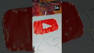 Youtube logo painting 🎨🎨🎨 sdofficial trending satisfyingvideo painting [upl. by Enelez]