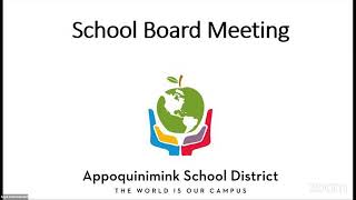 6112024 Appoquinimink School Board Meeting [upl. by Lothair]