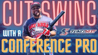 Cut Swing 101 Learn how to cut the ball w a USSSA Conference Pro  ASA  USSSA Slowpitch Softball [upl. by Aissirac]