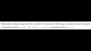 Como calcular el volumen de un solido de revolución Método de las cortezas cilíndricas [upl. by Eedyah]