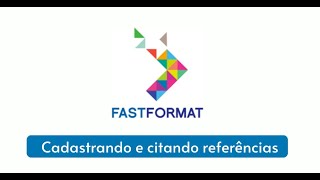 Cadastrando e citando referências no FastFormat [upl. by Enoid84]