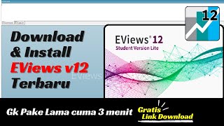 Cara Download Eviews Terbaru Versi 12 Gratis Di Laptop [upl. by Nanaek]