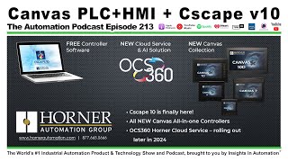 New Canvas PLCHMI and Cscape v10 from Horner Automation [upl. by Asirral]