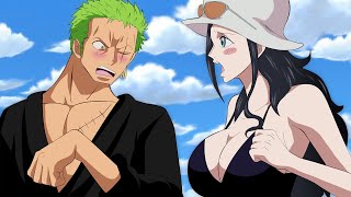 Zoro reveals why he gets shy in the presence of Nico Robin in One Piece [upl. by Dnalram]