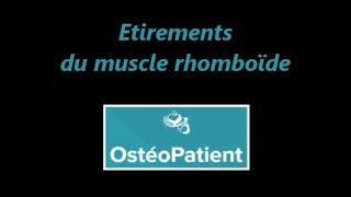 Etirements du muscle rhomboïde [upl. by Sigler]