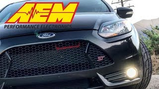 AEM WATER METH KIT INSTALL Focus ST [upl. by Cyrilla491]