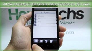 How to Export the Contacts on HTC Desire HD [upl. by Areis355]