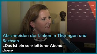 Janine Wissler CoVorsitzende Die Linke zum Abschneiden der Linken in Thüringen und Sachsen [upl. by Ainelec]