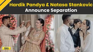 Hardik  Natasa Divorce Hardik Pandya amp Natasa Stankovic Announce Separation I Entertainment News [upl. by Hannaoj]