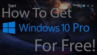 How To Get Windows 10 Pro For Free [upl. by Kcirddec190]