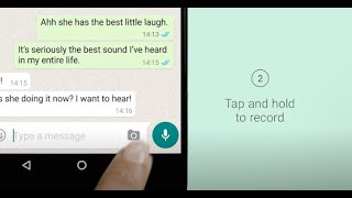 How to Send a Voice Message  WhatsApp [upl. by Nalat]