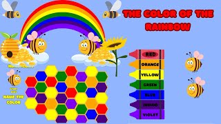 Learn Colors with Buzzy Bee Rainbow Coloring and Color Naming Adventure [upl. by Nancy]