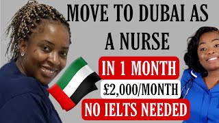 MOVE TO DUBAI AS A NURSE IN 1 MONTH  NO IELTS NEEDED  EARN AS MUCH AS £2000MONTH FT banestine7463 [upl. by Akirderf210]