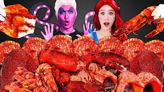 Spicy Boil Seafood lobster Mukbang 인어공주 매운 대왕해물찜 랍스터 먹방 JiniYum 지니얌 [upl. by Thaddeus]