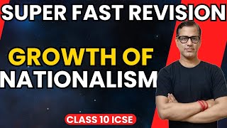 Growth Of Nationalism Class 10 ICSE  Factors Leading to Growth of Nationalism  sirtarunrupani [upl. by Eldreeda]