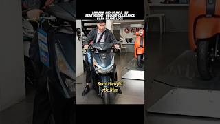 YAMAHA MIO GRAVIS 125 SEAT HEIGHT GROUND CLEARANCE PARK BRAKE LOCK  DUDE YMARTV [upl. by Schreck430]