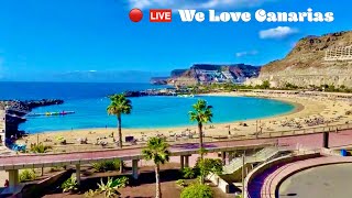 Gran Canaria Live 🔴 Today Exploring Amadores Beach and Puerto Rico [upl. by Magel]