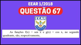 EEAR 2018 Matemática quando a função seno e cosseno são decrescentes [upl. by Monjan623]