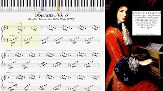 Toccata No 5 by Azzolino della Ciaja 1727 Baroque Harpsichord [upl. by Slater]