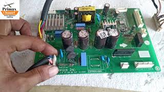 How To LG Inverter Dabal Door Fridge Pcb Board Check amp lg inverter refrigerator pcb repair [upl. by Naldo]