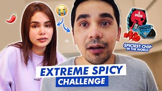 EXTREME SPICY CHALLENGE  HASH ALAWI [upl. by Llertnor778]