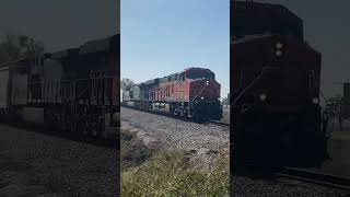 Bnsf manifest going by rockview with KCS Grey ghost 4567 [upl. by Gladdy124]