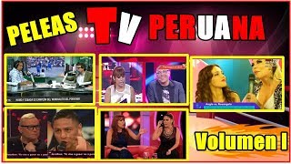 PELEAS EN VIVO TV PERUANA PARTE I [upl. by Nandor518]