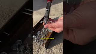 Very powerful Manual Steel Nails Gun shortsfeed [upl. by Robillard405]