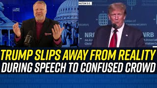 SLURRING TRUMP Gives Confusing Speech to Christian Broadcasters  No One Tries to Help [upl. by Austen]