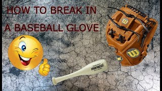 How to break in an Infield Glove A2000 [upl. by Licht]