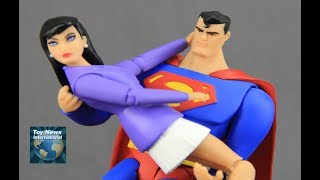 Superman The Animated Series DC Collectibles 6quot Superman amp Lois Lane Figure 2Pack Review [upl. by Enomrej]