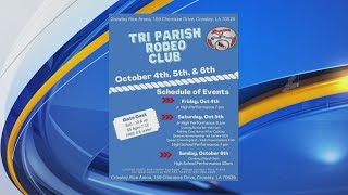 Tri Parish Rodeo Club gathers this weekend at the Rice Arena in Crowley [upl. by Aillimac]