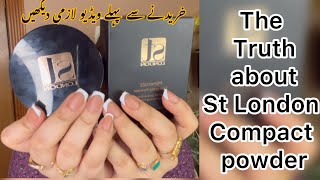 St london mineral compact powder honest review live test and result [upl. by Aleris]