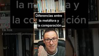 Metáfora y comparación ¿Cuál es la diferencia [upl. by Lyrred]