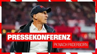 quotMüssen alle zusammenrückenquot  Pressekonferenz nach Paderborn  SC Paderborn  1 FC Köln 12 [upl. by Halley]