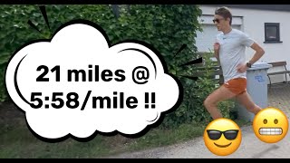 Fast long run 102 mile training week Training to win my first marathon week 3 [upl. by Bivins]