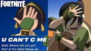 Toph Beifong COMBOS Fortnite x Avatar Elements Battle Royale [upl. by Nasho620]