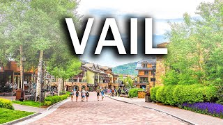 Vail Colorado in Summer  Walking Tour in 4K [upl. by Alil]