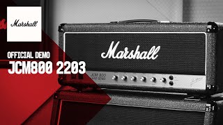 Marshall JCM800 2203  Product Demo  Marshall [upl. by Marozik284]