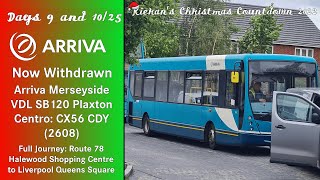 910 Now Withdrawn Arriva Merseyside VDL SB120 Plaxton Centro CX56 CDY [upl. by Zeret768]