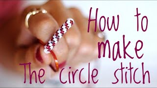 How To Start The CircleBarrel Stitch for Lanyard Boondoggle Scoubidou [upl. by Benedix434]