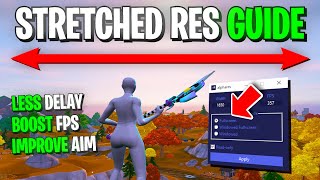 How To Get STRETCHED RESOLUTION in Fortnite PC ✅ Stretched Res On ANY PC [upl. by Rese]