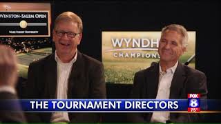 Directors of WinstonSalem Open Wyndham Championship discuss significant sports week [upl. by Prebo831]