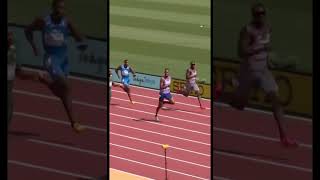 Zharnel Hughes Breaks 20 Seconds in 200m Heats ⚡  World Athletics Champs trackandfield [upl. by Hirsh]