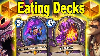 Warlock Eating Decks Is Back My Favorite Wild Deck Ever Festival of Legends  Hearthstone [upl. by Sansen]