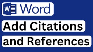 How to Add Citations and References in Microsoft Word  Easy to Follow [upl. by Odranreb]