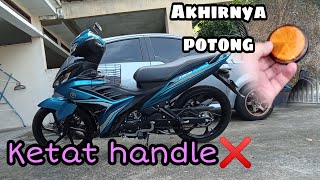 Modified Yamaha LC135 Fi  Nak ketatkan handle tapi  Potong Reflector [upl. by Resee]